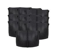 Intirilife Lot de 10 Sacs de Plantation Non-tissés de 56 litres - 15 gallons - 50 x 30 cm - avec poignées de Transport - pour Jardin, Serre, etc. - Sac de jardinière