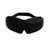 Intirilife Masque de Sommeil en Noir - Cache Yeux pour Dormir en Forme Ergonomique pour Un Sommeil Reposant - Masque pour Les Yeux Unisex Beaucoup d’Espace pour Les Cils