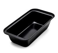 Intirilife moule à pain en acier au carbone noir - 750 gr pain - 25.5 x 13 x 6 cm - Moule rectangulaire anti-adhérent pour gâteau pain pain de viande moule à four gâteau remué