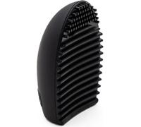 Intirilife Nettoyeur de pinceaux en silicone noir - 7.3 x 5.5 x 3 cm - Nettoyage de pinceaux cosmétiques Pad de nettoyage pour pinceaux et éponges de maquillage