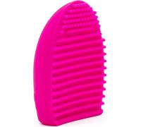 Intirilife Nettoyeur de pinceaux en silicone rose - 7.3 x 5.5 x 3 cm - Nettoyage de pinceaux cosmétiques Pad de nettoyage pour pinceaux et éponges de maquillage