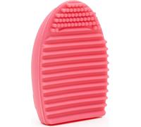 Intirilife Nettoyeur de pinceaux en silicone rose clair - 7.3 x 5.5 x 3 cm - Nettoyage de pinceaux cosmétiques Pad de nettoyage pour pinceaux et éponges de maquillage