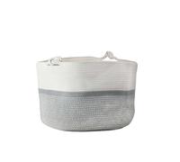 Intirilife Panier De Rangement Flexible En Corde De Coton Pour Plantes De 55 X 35 Cm Pour L'organisation Et La Propreté Gris