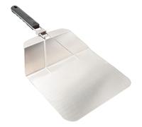 Intirilife Pelle à pizza pliable en acier inoxydable - 54 x 25.5 x 5 cm avec poignée pliable en acier inoxydable pour pierre à pizza, barbecue ou four, pelle à pizza, se range de manière compacte