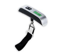 INTIRILIFE Pèse-bagages numérique noir - Pèse-bagages électronique pour peser des valises, bagages à main, sacs de voyage - Pèse-main portable