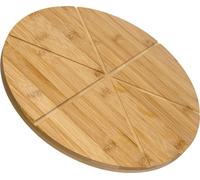 Intirilife Planche à pizza Assiette à pizza à découper - Diamètre 30.5 cm - Accessoires pour pizza avec rainures de guidage pour 6 parts égales Planche à découper pour pizza Tarte flambée Fromage
