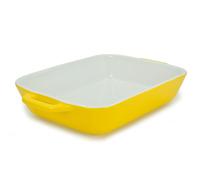 Intirilife plat à four rouge de 26 x 17 x 5 cm multifonctionnel en porcelaine - Pour une utilisation quotidienne dans la cuisine, que ce soit à la maison, au restaurant, à l'hôtel ou pour une fête