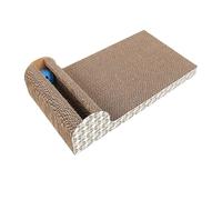 Intirilife Plateau à griffer interactif pour chats Jouets pour chats en carton ondulé brun de 45.5 x 24.5 x 10.5 cm - Pour occuper votre chat de manière ludique