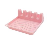 Intirilife Porte-cuillères en rose - 14 x 12.5 x 4.8 cm - Support pour ustensiles de cuisine et couvercles de casseroles, porte-couverts