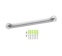 Intirilife Porte-serviettes en acier inoxydable brossé - longueur 30cm et diamètre de la tige 19mm à percer - Barre porte-serviettes Porte-serviettes de bain Salle de bain Sauna Cuisine, montage mural