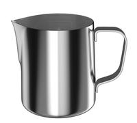 Intirilife Pot à lait en acier inoxydable pour faire mousser le lait - 350 ml - Pot à lait Barista pour faire mousser le lait et obtenir de beaux motifs dans le café cappuccino ou le chocolat chaud