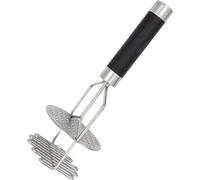 Intirilife Purée de pommes de terre -24cm- Acier inoxydable - Potato Masher, pilon manuel, presse pour réduire en purée fine de pommes de terre, purée de légumes ou purée de fruits, lavable au lave-va