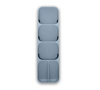 Intirilife Range-couverts multifonctionnel Organiseur de tiroir gris pour un rangement clair et ordonné des couverts et des ustensiles de cuisine