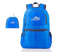 INTIRILIFE Sac à dos pliable ultra léger unisexe sac à dos de randonnée étanche, bleu ciel, Daypack, Sac à dos de randonnée unisexe