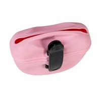 Intirilife Sac à friandises pour chiens en silicone rose - 13 x 5 x 10.5 cm - Sac d'entraînement avec clip ceinture pour nourriture sèche et humide Accessoires pour le dressage de chiens