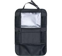 Intirilife Sac multifonctionnel pour siège arrière de voiture Sac de rangement Protection de dossier en polyester en noir - 41 x 61 cm