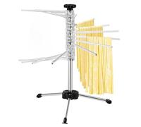 Intirilife Séchoir à pâtes 50cm 14 barreaux -argent- Support de pâtes pliable pour sécher les pâtes - Support de pâtes fraîches - Séchoir à pâtes Pasta Dryer