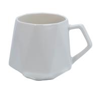 Intirilife Tasse à café blanche avec 350 ml de contenance - 13 x 10.5 x 9.2 cm - Tasse avec anse pour café, thé, lait, cacao et bien plus encore