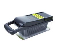 Intirilife Trancheuse de Cuisine en Vert - Trancheuse Multi-tranchants réglable avec différents Accessoires pour Couper, éplucher, râper, raboter Les légumes, Fruits, Viande, etc