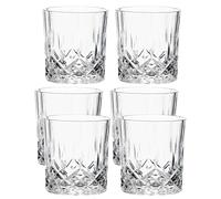 Intirilife Verres à Whisky 'Clasic' - 200ml - Lot de 6 verres à eau en cristal, verre sans plomb - lavable au lave-vaisselle, verre à whisky pour cocktail scotch gin rhum eau