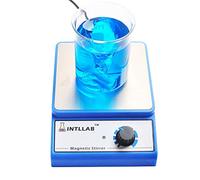 INTLLAB Agitateur magnétique en acier inoxydable mélangeur magnétique avec barre de brassage (pas de chauffage) Capacité maximale : 3000 ml