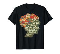 Into library I go to lose my mind & find my soul - book lover T-Shirt