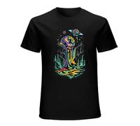 Into The Am Premium Graphic Tees Men Cool Design T-Shirts for Guys S 4XL, Overseer Black S