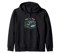 Into The Blue Scuba Diving Ocean Adventure Design Sweat à Capuche