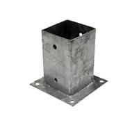 INTO THE GREEN Support à fixer en acier, H.10 x l.7 x P.7 cm gris