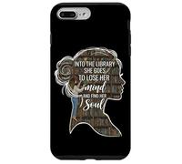 Into The Library She Goes Lose Her Mind Find Her Soul Livre Coque pour iPhone 7 Plus/8 Plus