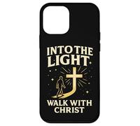 Into The Light Walk with Christ Christian Faith Cross Jésus Coque pour iPhone 12 Mini
