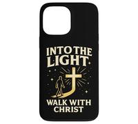 Into The Light Walk with Christ Christian Faith Cross Jésus Coque pour iPhone 13 Pro Max