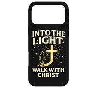 Into The Light Walk with Christ Christian Faith Cross Jésus Coque pour iPhone 17 Pro Max