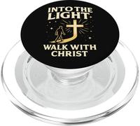 Into The Light Walk with Christ Christian Faith Cross Jésus PopSockets PopGrip pour MagSafe