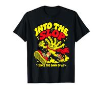 Into The Slop Funny AI Hand Internet Humor T-Shirt