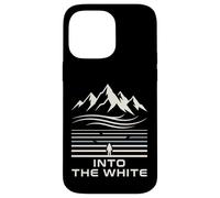 Into The Snow Montagnes Paysage Hiver Design Coque pour iPhone 14 Pro Max