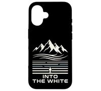 Into The Snow Montagnes Paysage Hiver Design Coque pour iPhone 16