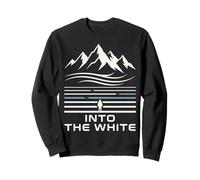 Into The Snow Montagnes Paysage Hiver Design Sweatshirt