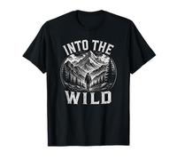 Into The Wild Un Randonneur rétro, Un aventurier à Bout de Souffle, Une Nature à Bout de Souffle T-Shirt
