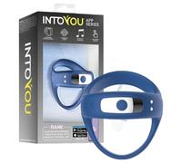 INTOYOU - anneau pénien vibrant connecté - silicone bleu