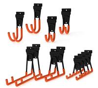 Intpro Crochets Slatwall - Accessoires pour panneaux de garage - Crochets utilitaires - Organisateur d'outils de rangement - Grand panneau de garage robuste - Crochets pour échelles et articles en