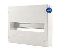 Intratec Coffret de Distribution Électrique en Saillie 1 Rangée - Boîtier IP30 avec 12 Module pour Installation Facile en Intérieur Résidentiel et Professionnel - 225 x 250 x 70mm avec Rail DIN