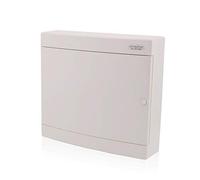 Intratec Coffret de Distribution en Saillie 2 Rangée - IP40 Boîtier pour 36 Modules avec Porte Transparente pour une Installation Facile à Domicile et en Entreprise - 361 x 396 x 112 mm