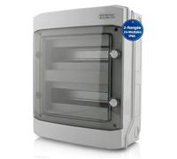 Intratec Coffret Électrique en Saillie 2 Rangées IP65 24 Modules DIN 400VAC 1500VDC 318 x 384 x 144 mm