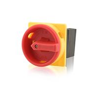 Intratec Interrupteur principal 20A, 3 pôles - Sectionneur intégré et interrupteur de réparation IP65 pour montage frontal dans des coffrets et armoires électriques, 67 x 67 x 63 mm