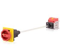 Intratec Interrupteur principal Premium, sectionneur 4 pôles 16A - Interrupteur d’arrêt d’urgence avec fixation au sol et extension d’axe, certifié VDE, UL, CSA