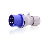 Intratec inverseur de phase CEE 16A 230V IP44 4 pôles 9h bleu/gris, IEC60309, champ tournant, usage industriel