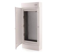 Intratec répartiteur de communication en saillie, IP40 - Boîtier multimédia pour maison entièrement connectée, armoire de distribution pour systèmes multimédias, 287 x 485 x 112 mm, blanc