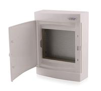 Intratec répartiteur de communication en saillie, IP40 - Boîtier multimédia pour maison entièrement connectée, armoire de distribution pour systèmes multimédias, 287 x 361 x 112 mm, blanc