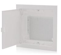 Intratec répartiteur de communication encastré, IP40 - Boîtier multimédia pour maison entièrement connectée, série DIXBOX-XT armoire de distribution pour systèmes multimédias, 317 x 346 x 92 mm, blanc